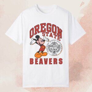 Mickey Mouse Oregon State University T Shirt Retro College Graphic Fan Gift Disn